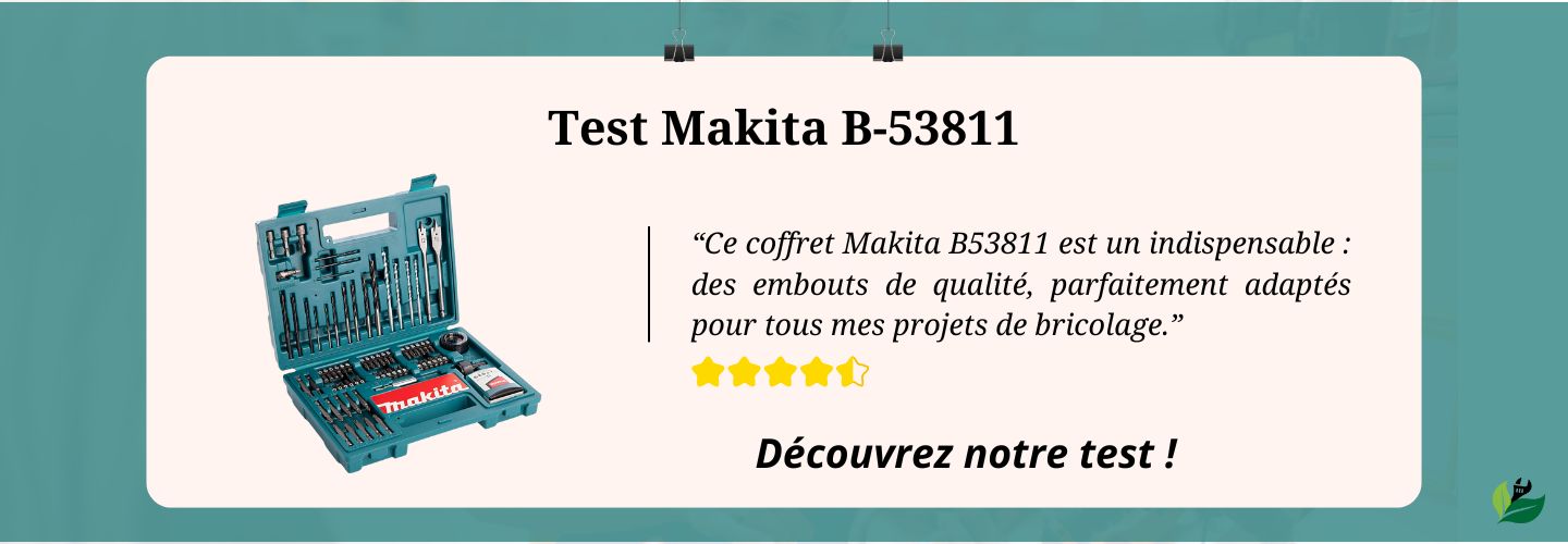 Test du Makita B-53811 : Un coffret de forets et embouts à la hauteur de la réputation Makita ?